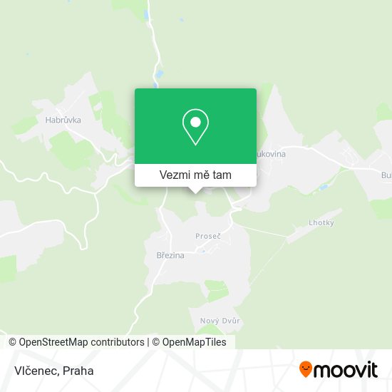 Vlčenec mapa