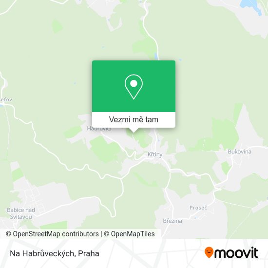 Na Habrůveckých mapa