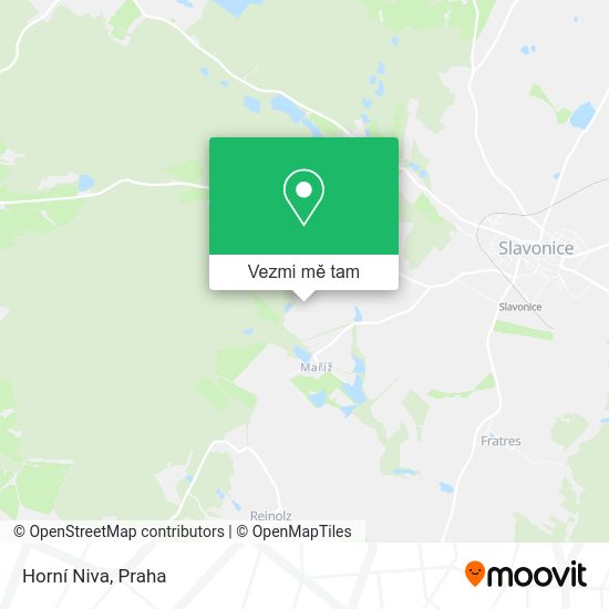 Horní Niva mapa