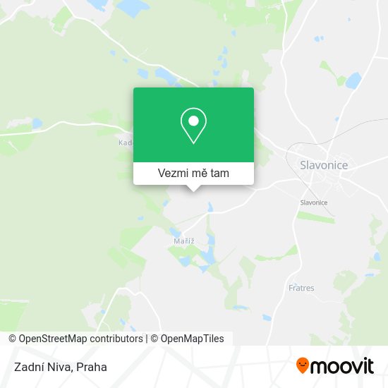 Zadní Niva mapa