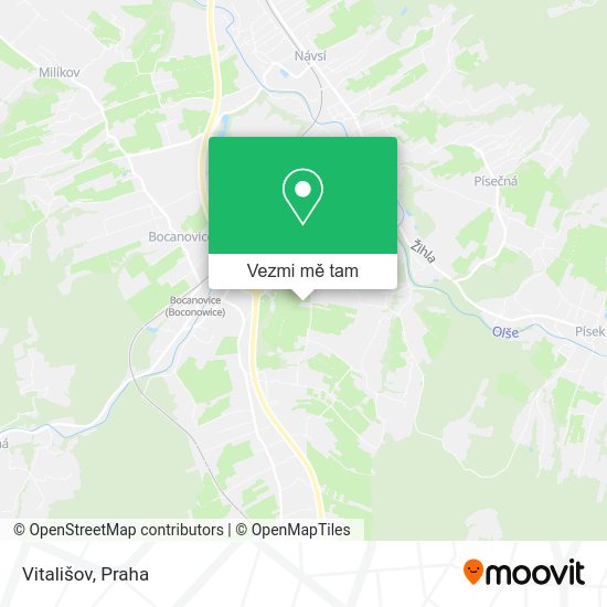 Vitališov mapa