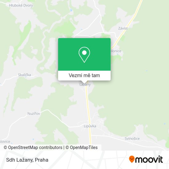 Sdh Lažany mapa