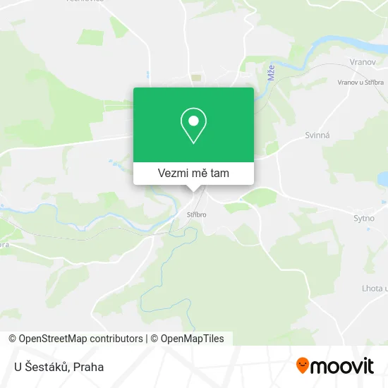 U Šestáků mapa