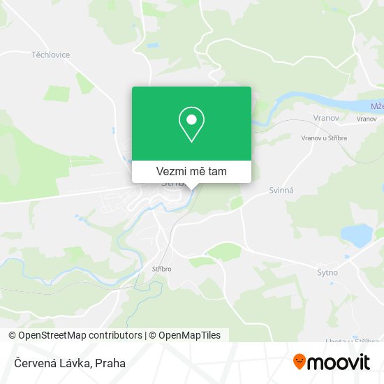 Červená Lávka mapa