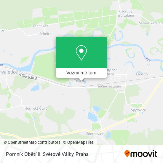 Pomník Obětí Ii. Světové Války mapa