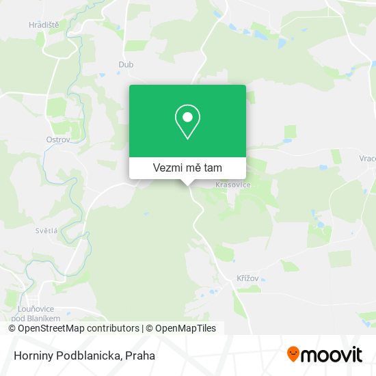 Horniny Podblanicka mapa