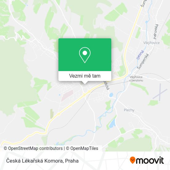 Česká Lékařská Komora mapa