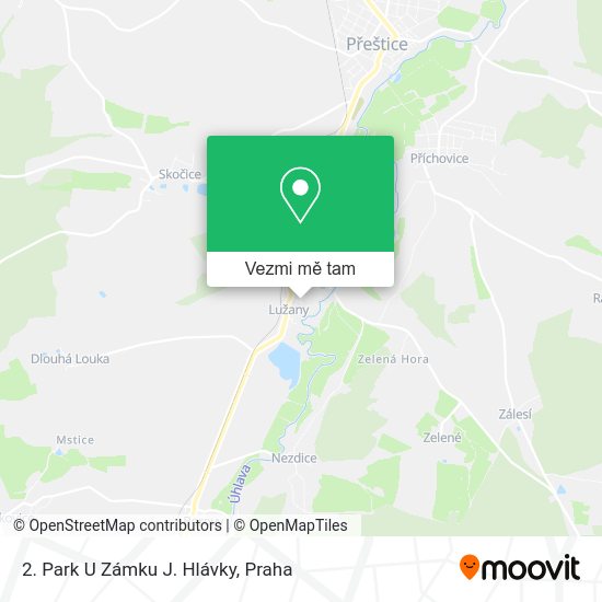 2. Park U Zámku J. Hlávky mapa