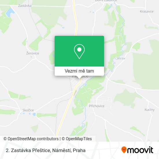 2. Zastávka Přeštice, Náměstí mapa