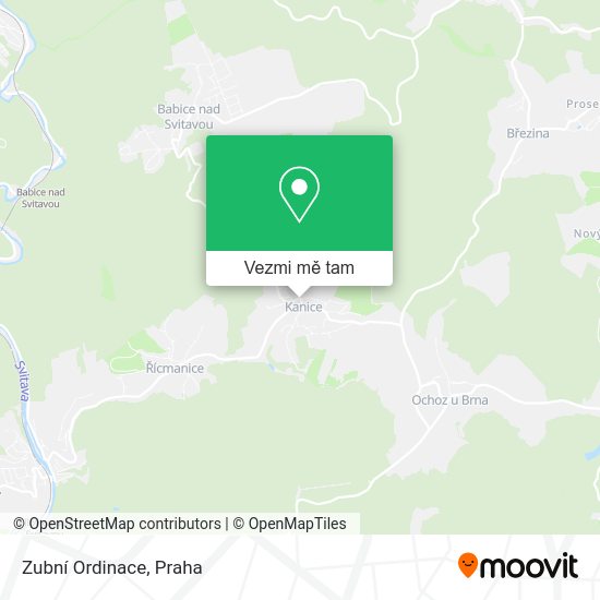 Zubní Ordinace mapa