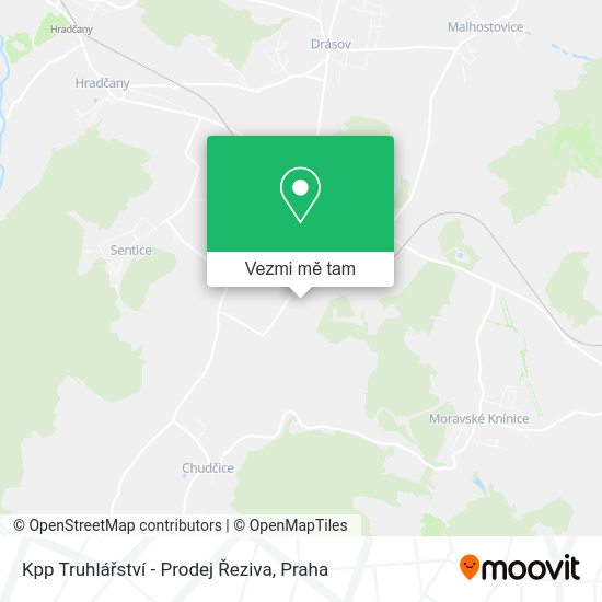 Kpp Truhlářství - Prodej Řeziva mapa