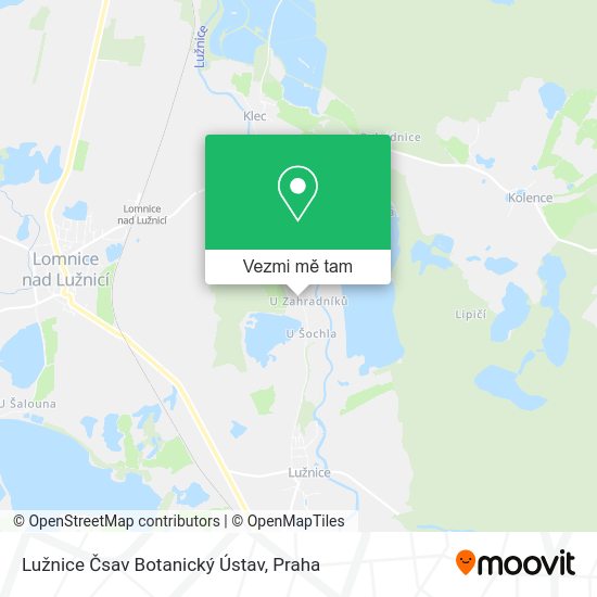 Lužnice Čsav Botanický Ústav mapa