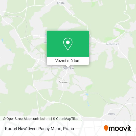 Kostel Navštívení Panny Marie mapa
