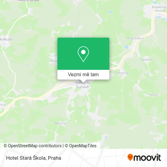 Hotel Stará Škola mapa