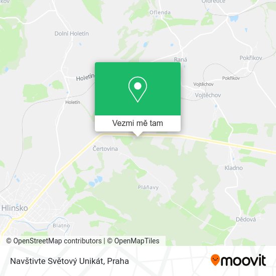 Navštivte Světový Unikát mapa