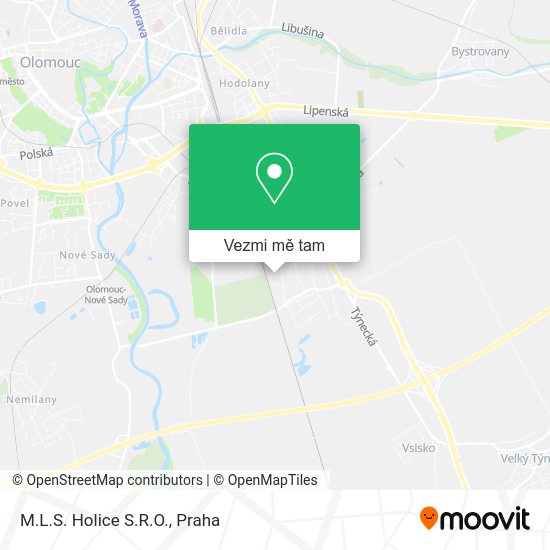 M.L.S. Holice S.R.O. mapa
