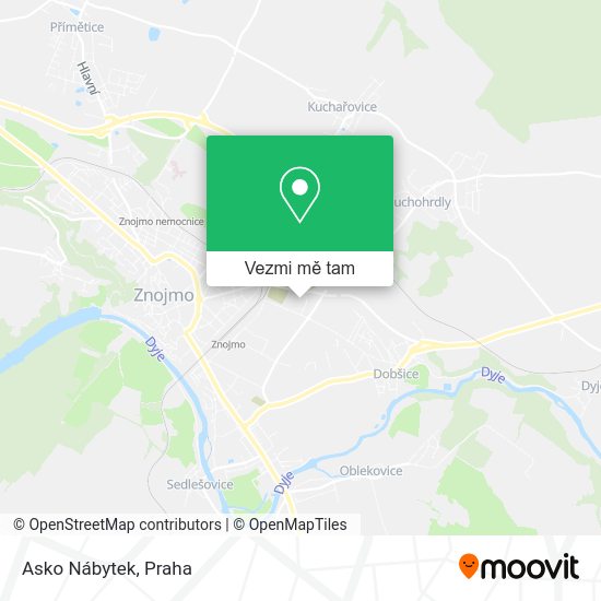 Asko Nábytek mapa
