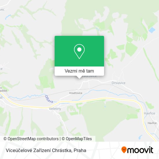Víceúčelové Zařízení Chrástka mapa