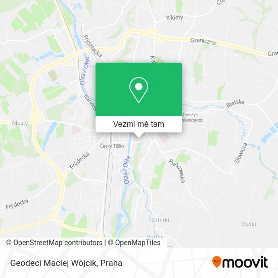 Geodeci Maciej Wójcik mapa