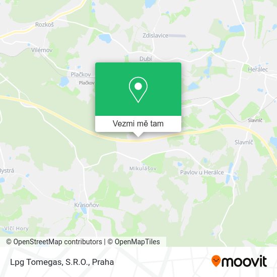 Lpg Tomegas, S.R.O. mapa