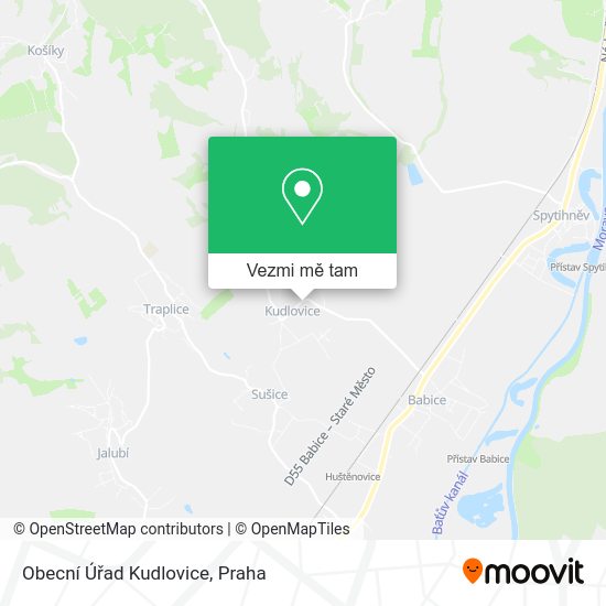 Obecní Úřad Kudlovice mapa