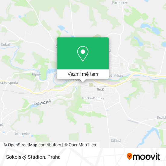 Sokolský Stadion mapa