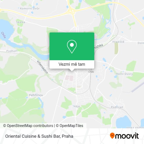 Oriental Cuisine & Sushi Bar mapa