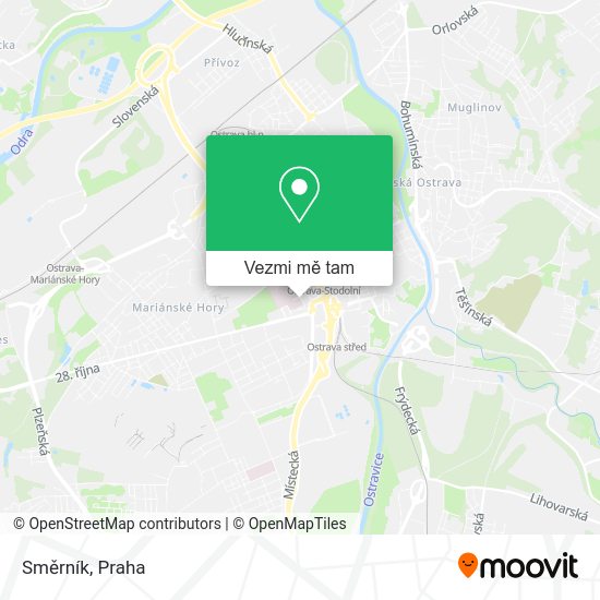 Směrník mapa