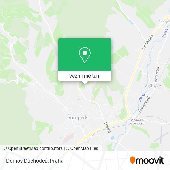 Domov Důchodců mapa