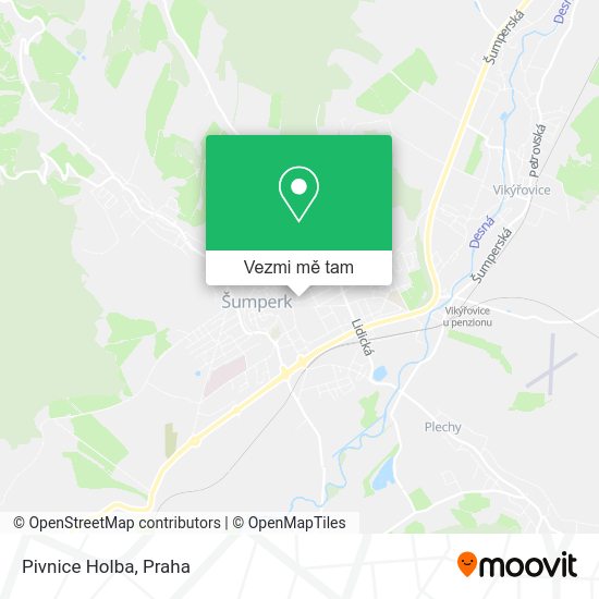 Pivnice Holba mapa