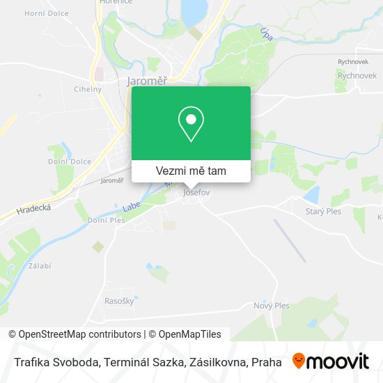 Trafika Svoboda, Terminál Sazka, Zásilkovna mapa