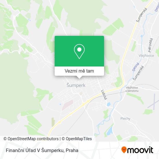 Finanční Úřad V Šumperku mapa