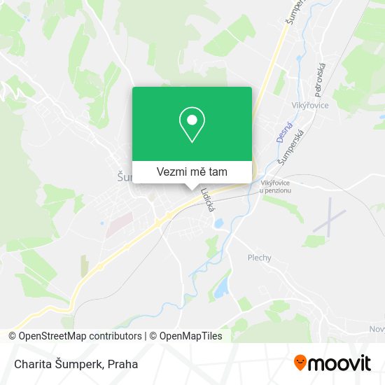Charita Šumperk mapa