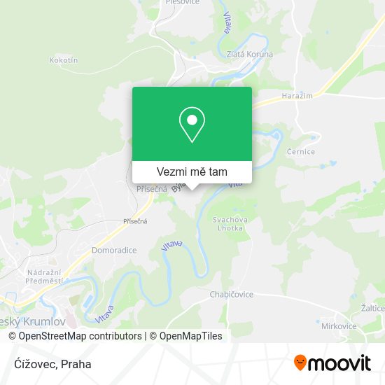 Ćížovec mapa