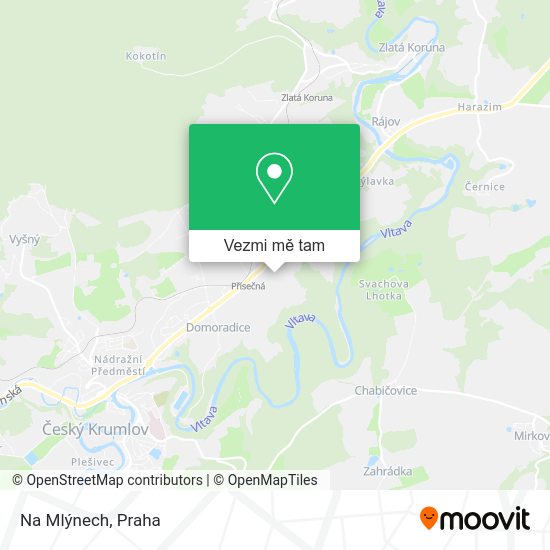 Na Mlýnech mapa