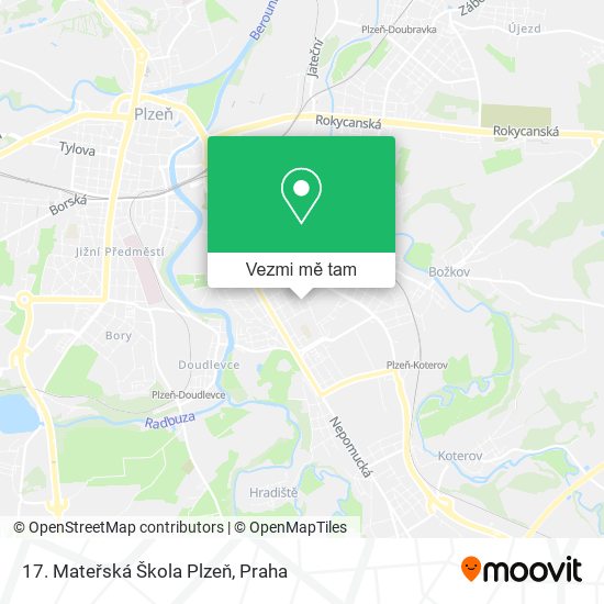 17. Mateřská Škola Plzeň mapa