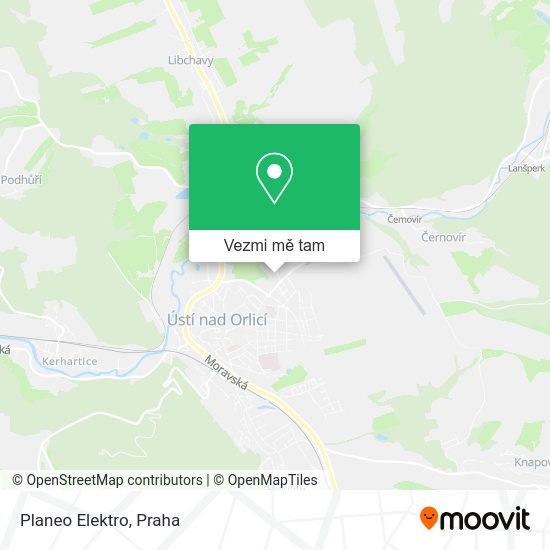 Planeo Elektro mapa