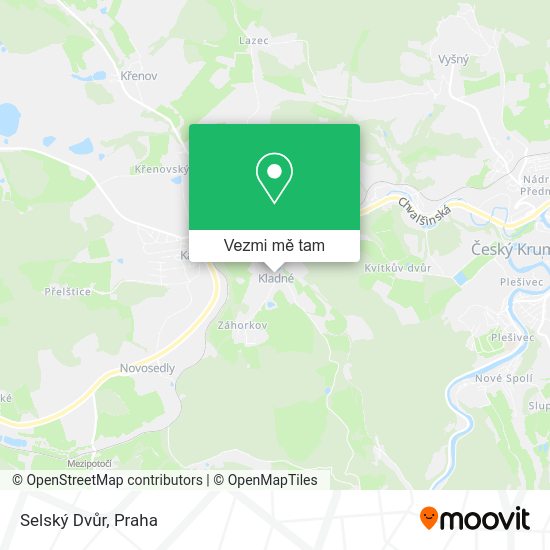 Selský Dvůr mapa