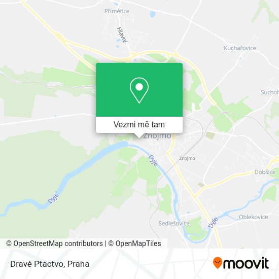 Dravé Ptactvo mapa