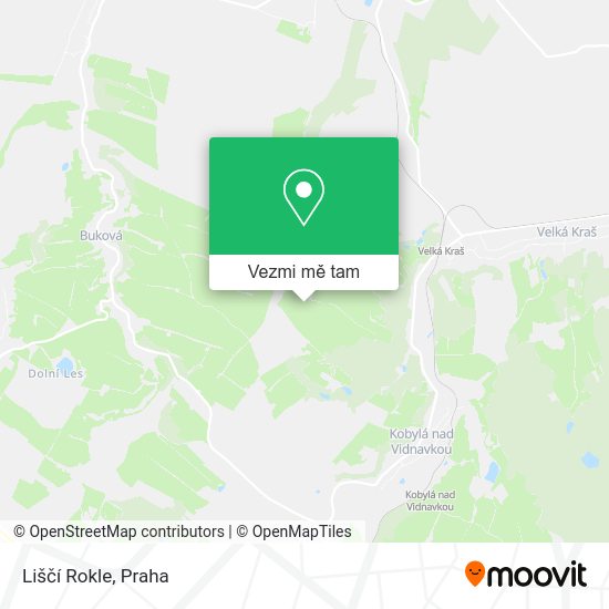 Liščí Rokle mapa
