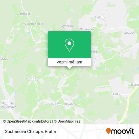 Suchanova Chalupa mapa