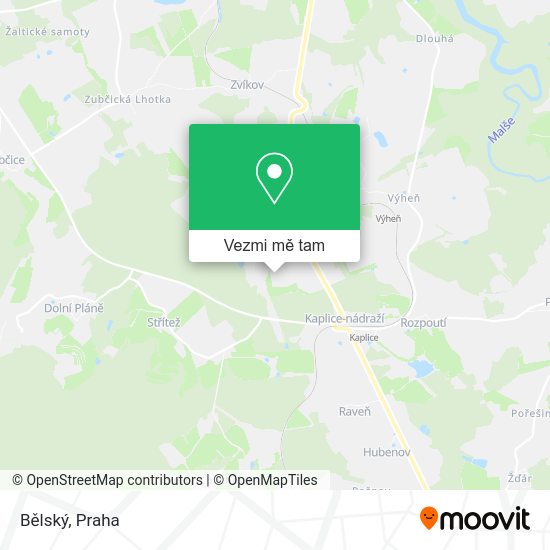 Bělský mapa
