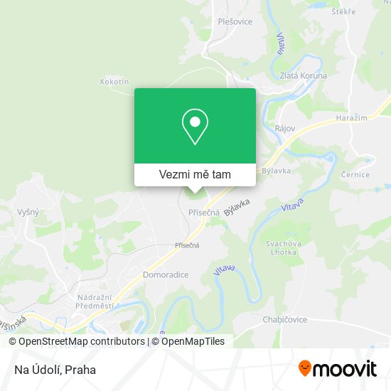Na Údolí mapa