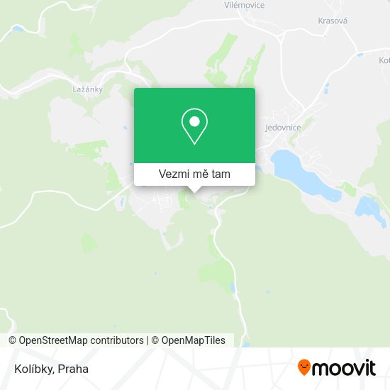 Kolíbky mapa
