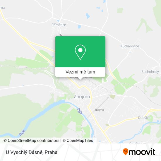 U Vyschlý Dásně mapa