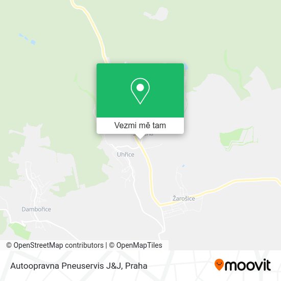 Autoopravna Pneuservis J&J mapa