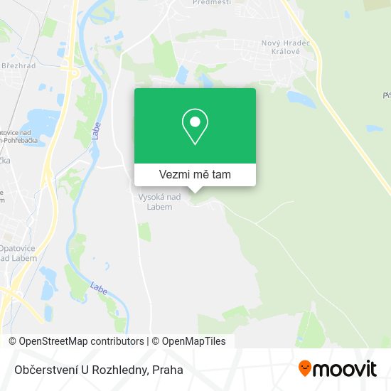 Občerstvení U Rozhledny mapa