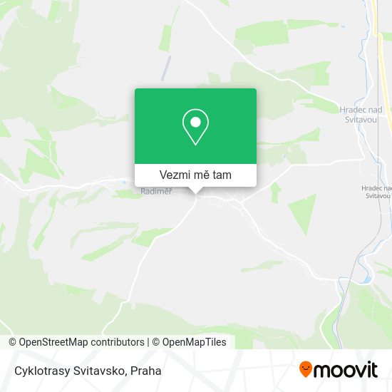 Cyklotrasy Svitavsko mapa