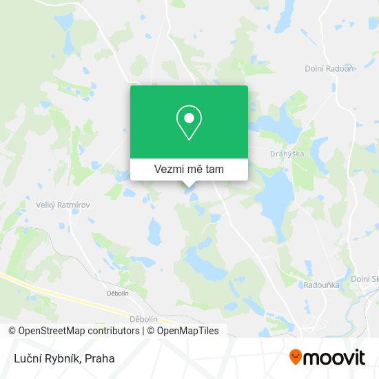 Luční Rybník mapa
