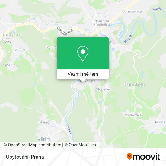Ubytování mapa
